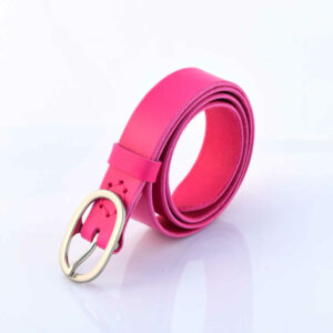 Ceinture rose en cuir "Anita"