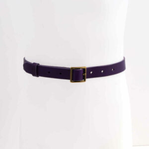 Ceinture violette pour enfant en cuir "Freya"