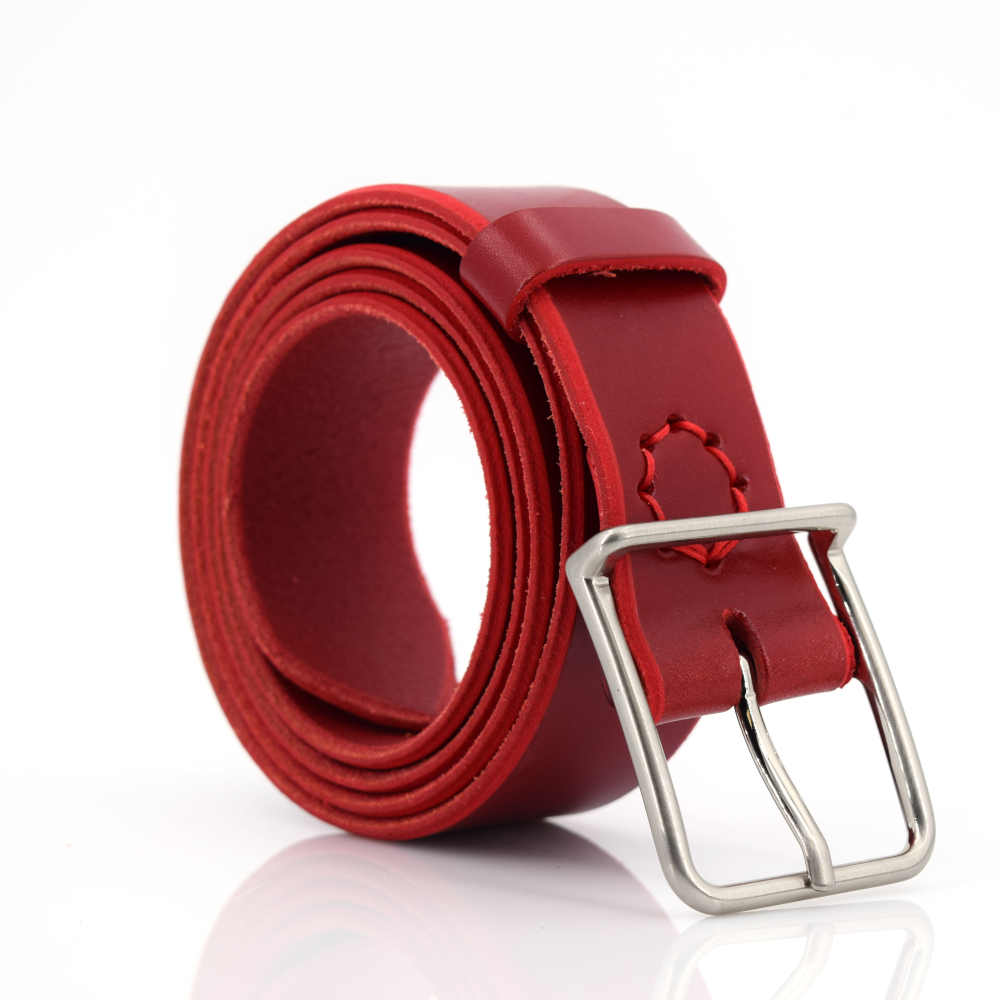 Ceinture Rouge Femme - Longueur 57 Pouces (145 Cm), Largeur 1,5 Pouce (4 Cm) - Occasion