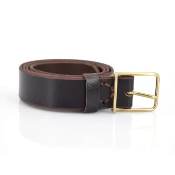 Ceinture fine marron foncé "Elvira" - Larg. 3 cm