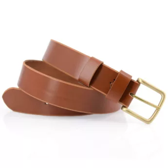 Ceinturon marron clair en cuir "Leslie" - couleur Miel