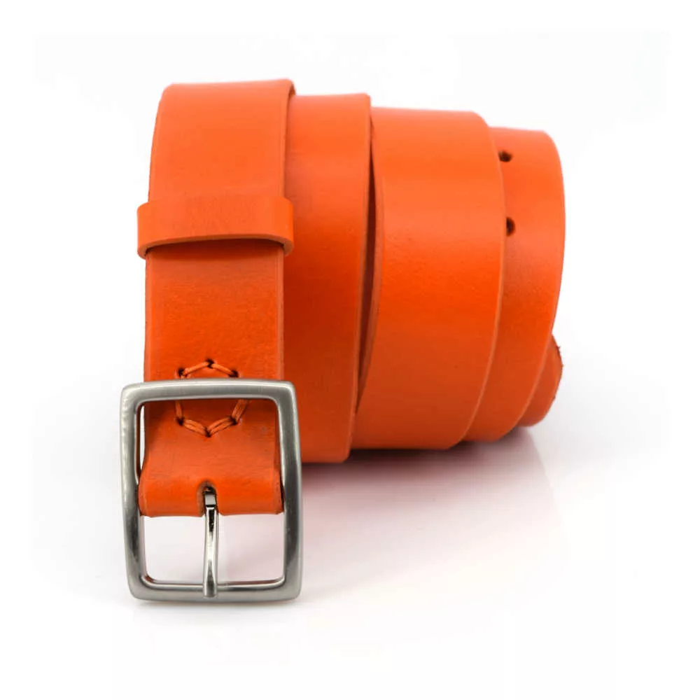 Ceintures en cuir orange Ma ceinture