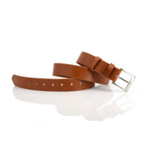 Ceinture en cuir Cognac "Diego" - larg. 3,5 cm