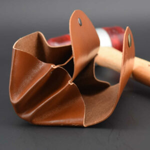 Porte Monnaie "Grand Mère" en cuir marron Camel - 3 poches