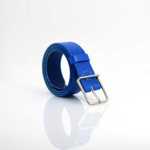 Ceinture en cuir bleu "Marisa" - larg. 3,5 cm