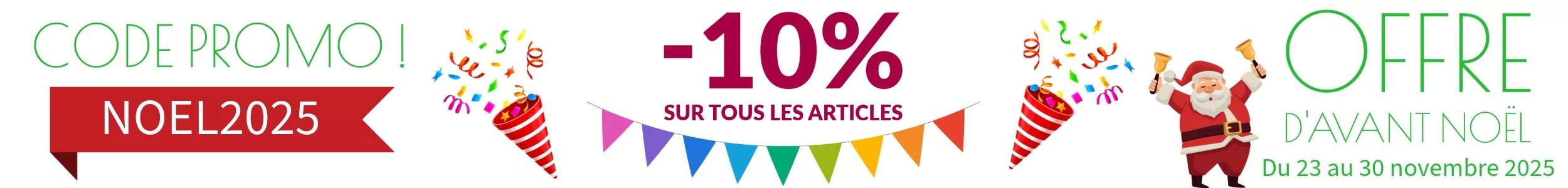 Code promo NOEL2025
