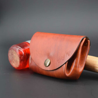 Porte Monnaie "Grand Mère" en cuir naturel - 3 poches